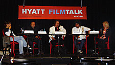 Participants at one of the 2005 Hyatt Filmtalks. (Photo by Becky Tan)
